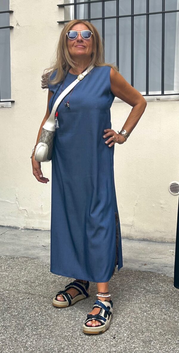 Abito Roma smanicato - CHAMBRAY - immagine 3
