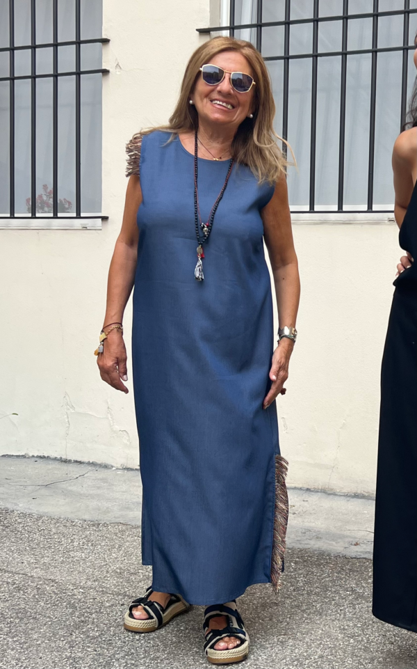 Abito Roma smanicato - CHAMBRAY - immagine 2