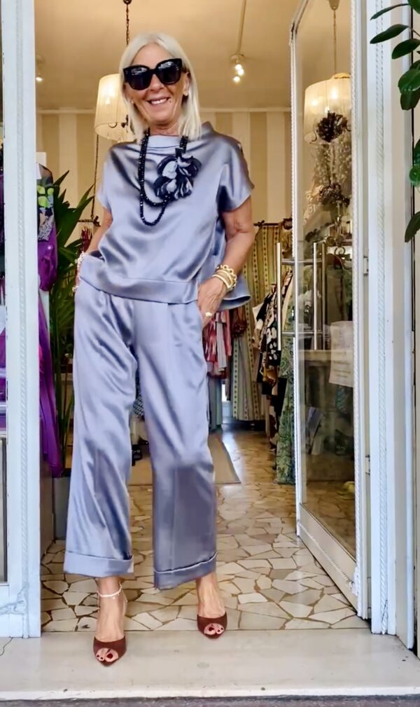 Pantalone Antibes - RASO DI VISCOSA - immagine 6