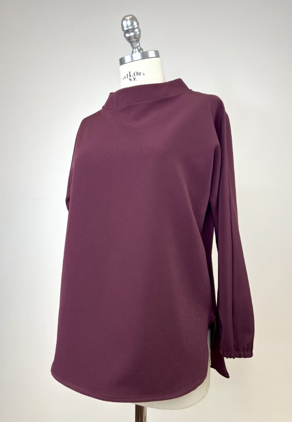 Blusa Roma - Cady collo a bicchiere