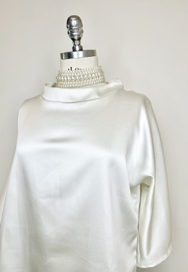 Blusa Roma - Raso collo a bicchiere