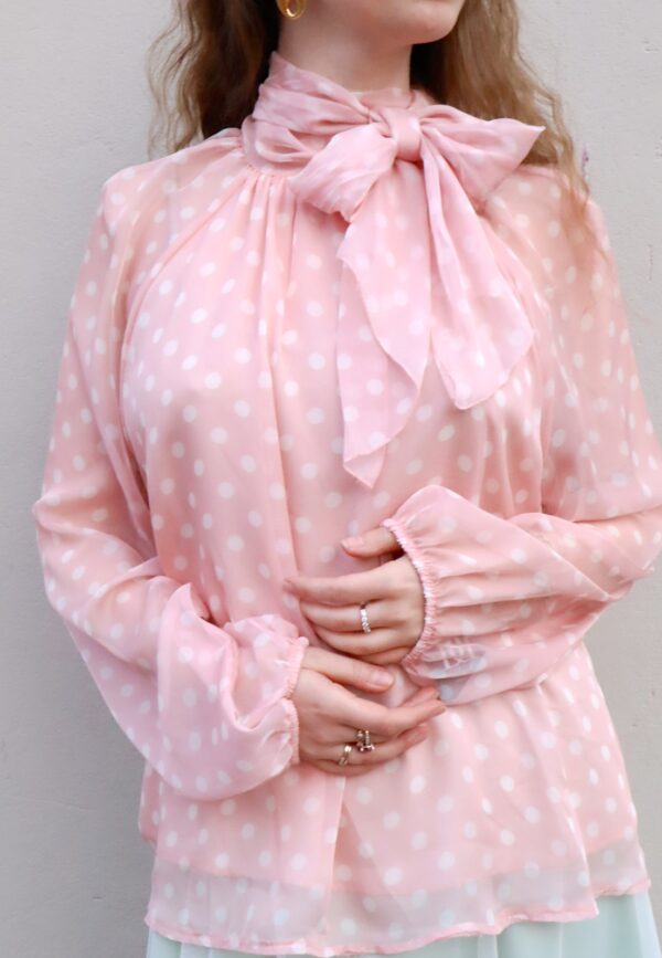 Blusa Pois - Rosa