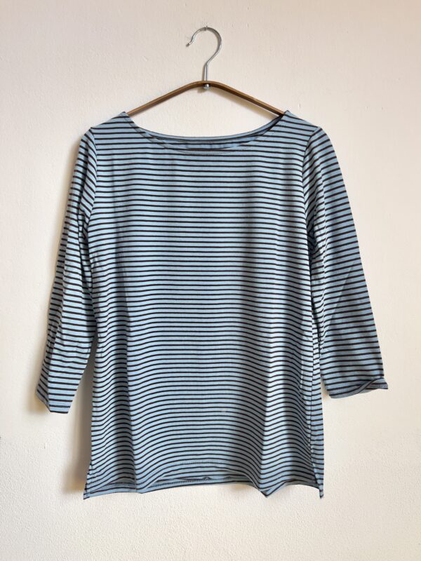 Maglietta Righe - azzurro/marrone