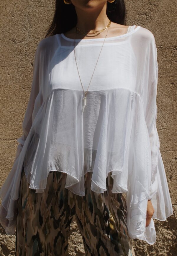 Blusa Avela - Balze - Bianco