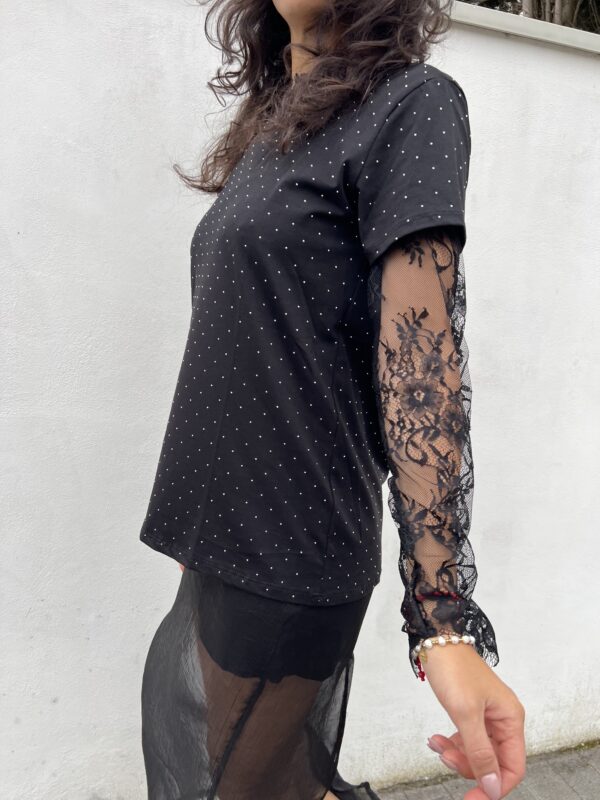 T-shirt strass - immagine 8