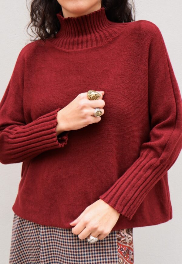 Maglione Lupetto - Bordeaux