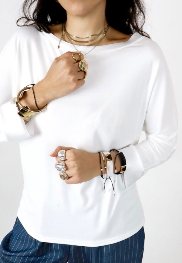 Blusa April - Bianco