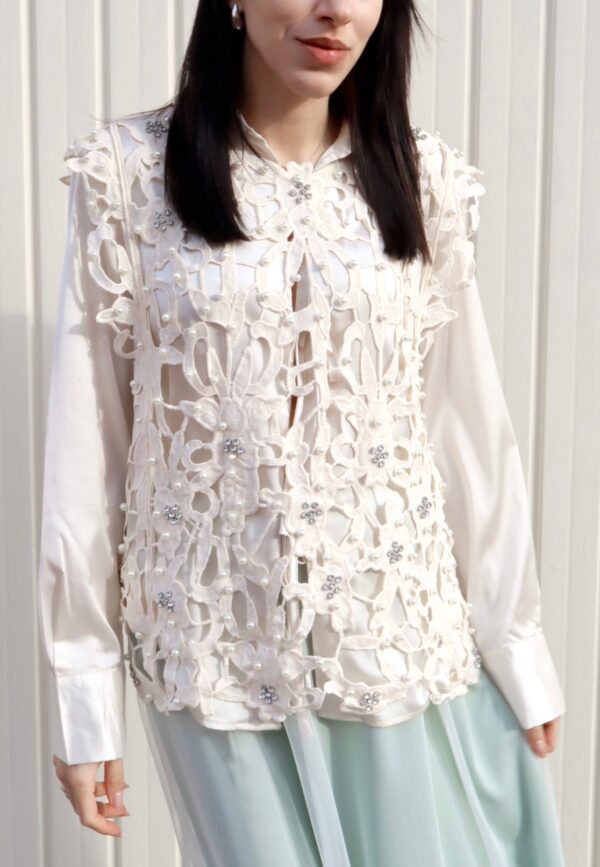 Gilet Gioiello - Panna