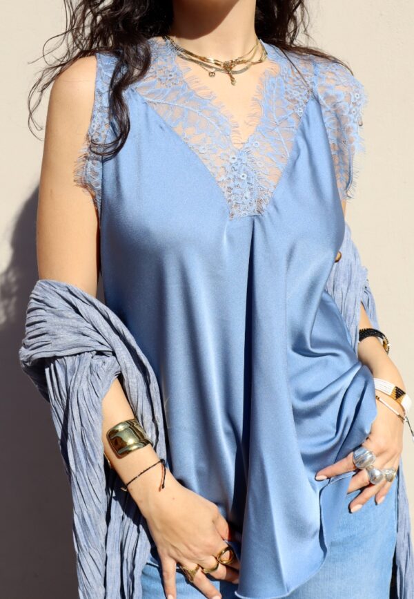 Top Connie - Azzurro