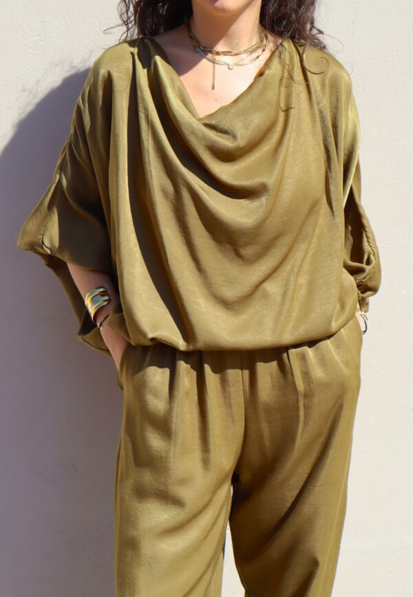 Blusa Drapea - Verde