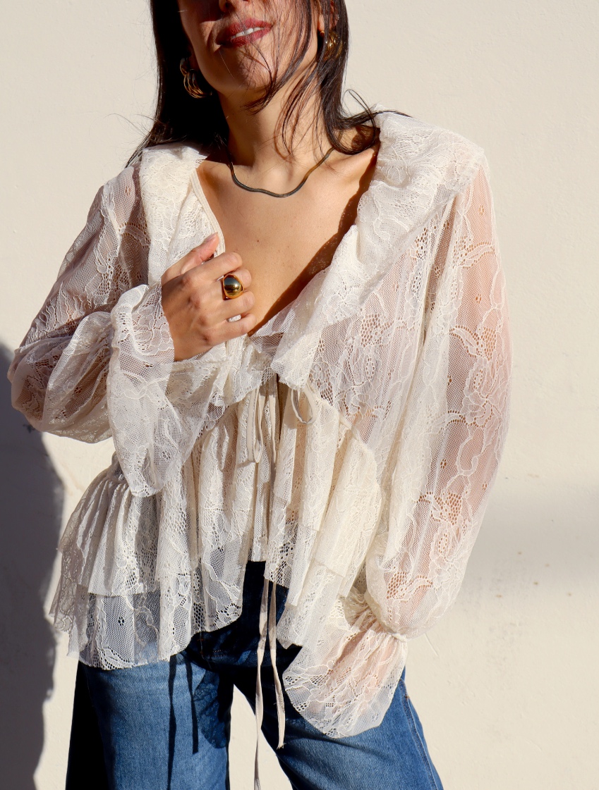 Bolero Pizzo - sfoderato - immagine 4