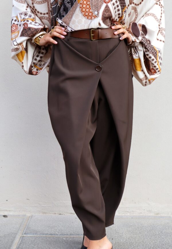 Pantalone Origami - Marrone