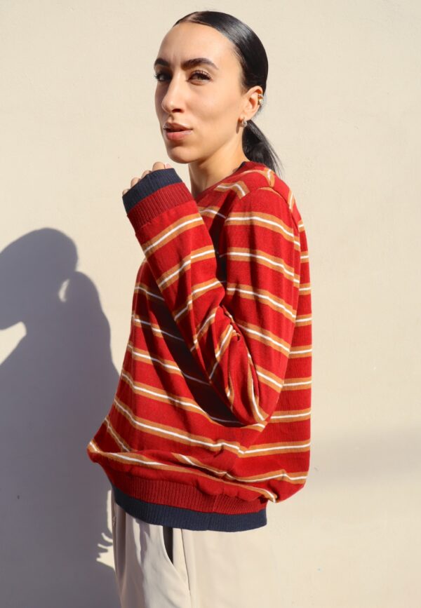 Maglia Righe - Rosso